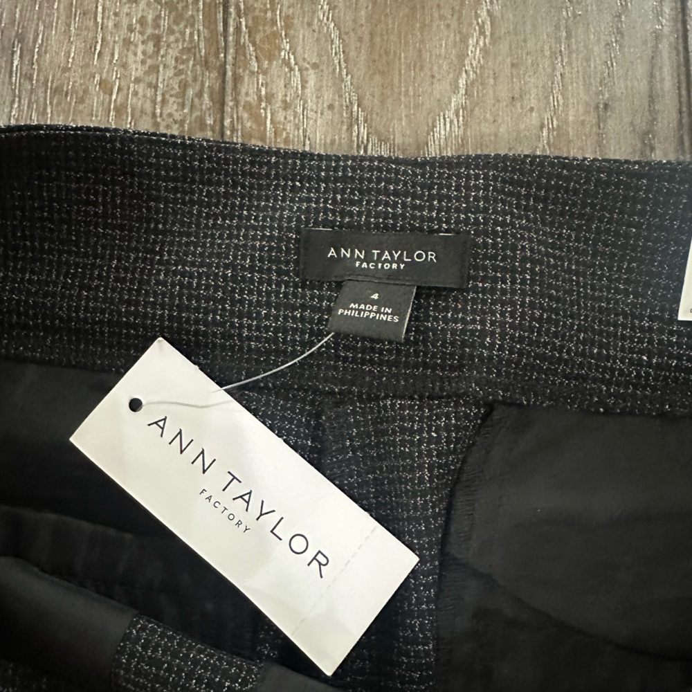 Ann Taylor Charcoal Straight Leg Pants - Picture 6 of 12